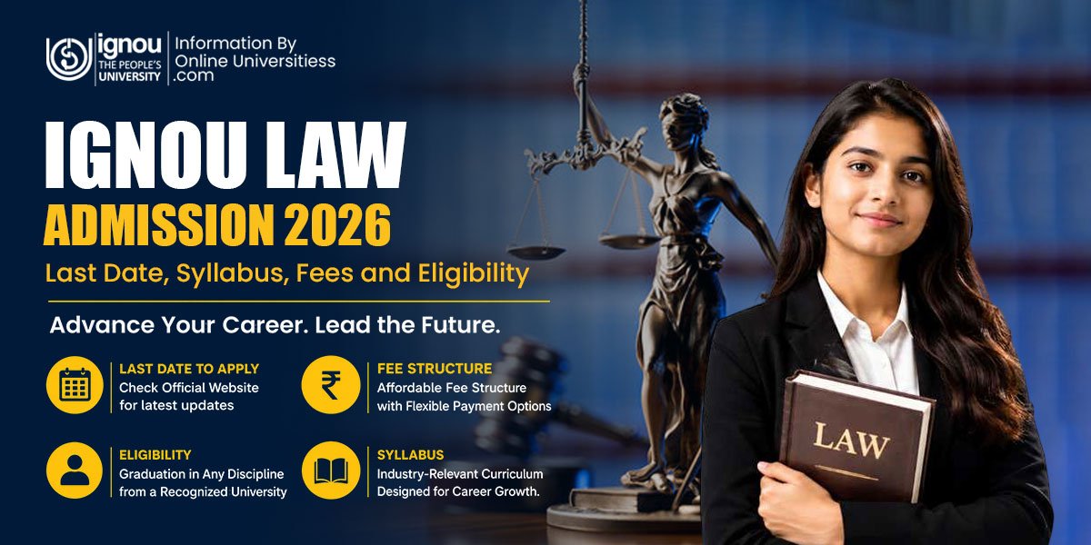 IGNOU Law Admission 2026 | Last Date to Syllabus