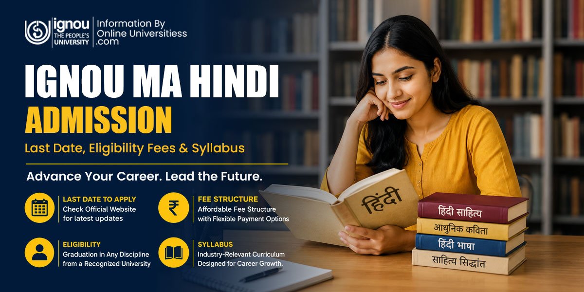 IGNOU MA Hindi Admission: last date to Eligibility