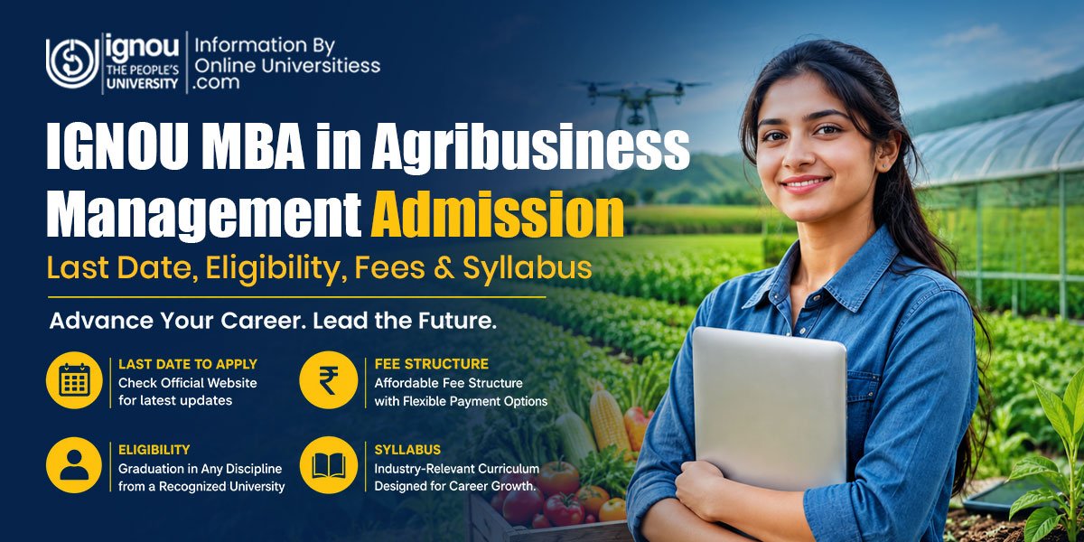 IGNOU MBA in Agribusiness Management Admission | Syllabus